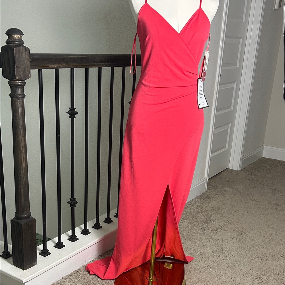 Emerald Sundae Coral High Low Dress